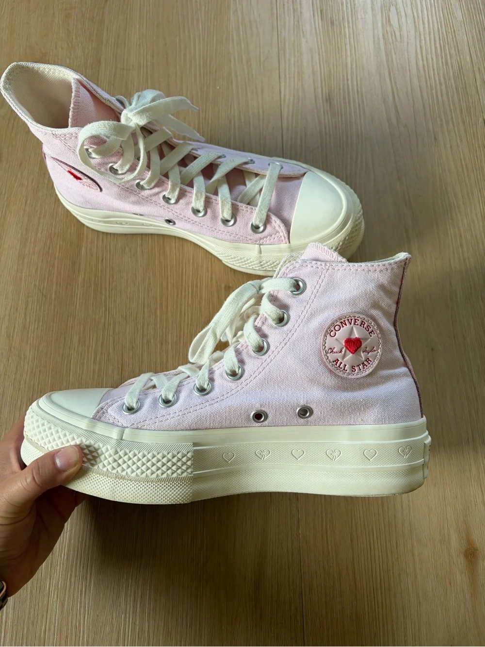 Converse Pink High-Top Canvas Sneakers